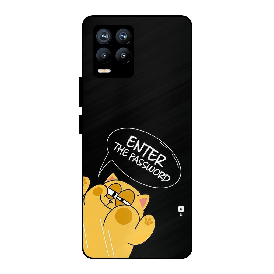 Enter The Password Metal Back Case for Realme 8