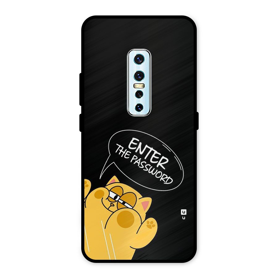 Enter The Password Metal Back Case for Vivo V17 Pro
