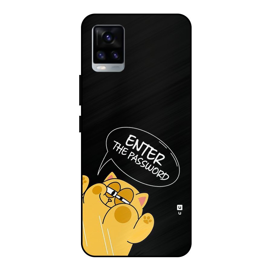 Enter The Password Metal Back Case for Vivo V20 2021