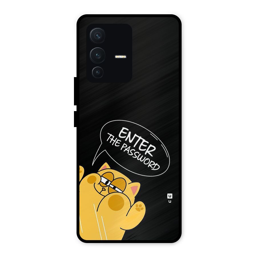 Enter The Password Metal Back Case for Vivo V23 5G