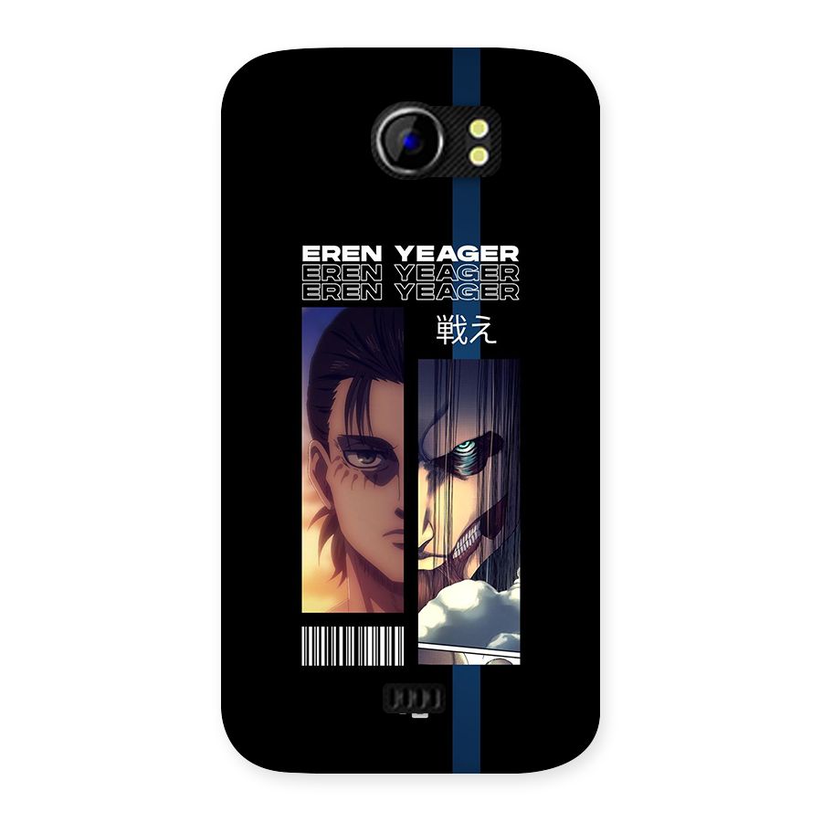 Eren Yeager Angry Back Case for Canvas 2 A110