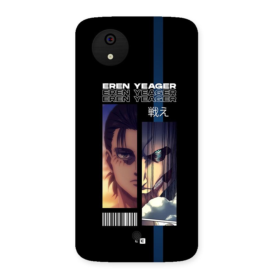 Eren Yeager Angry Back Case for Canvas A1  AQ4501