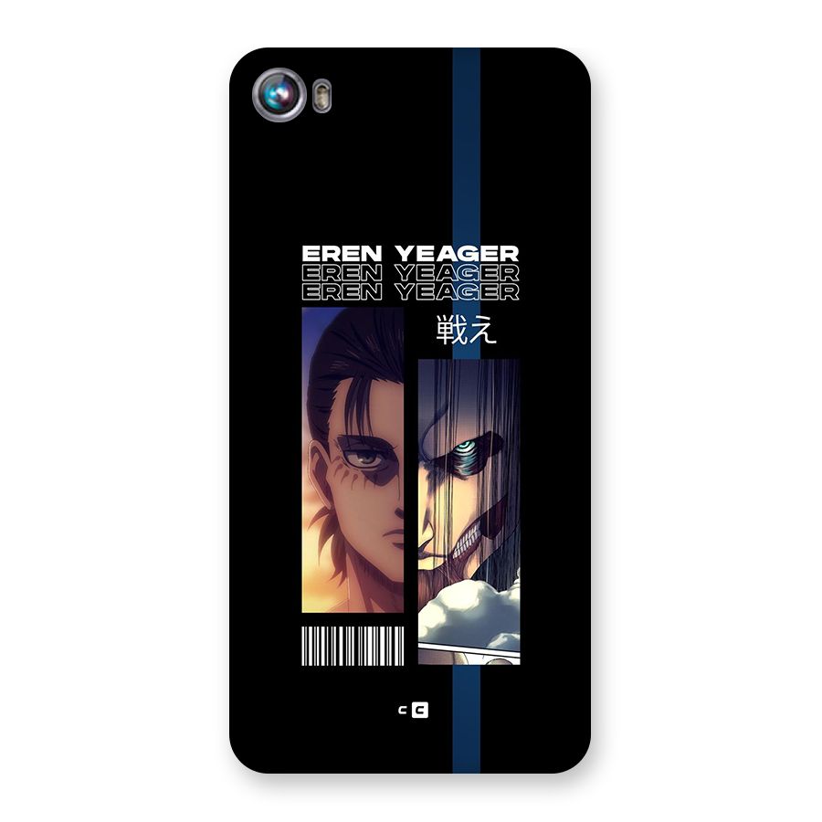 Eren Yeager Angry Back Case for Canvas Fire 4 (A107)