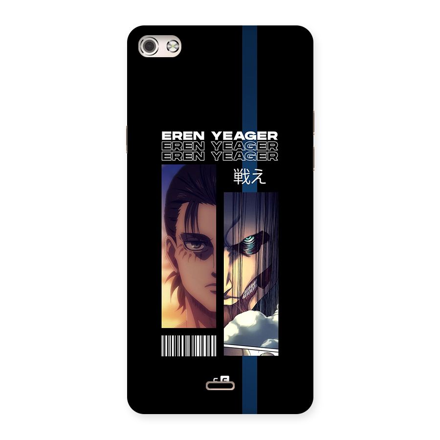 Eren Yeager Angry Back Case for Canvas Silver 5