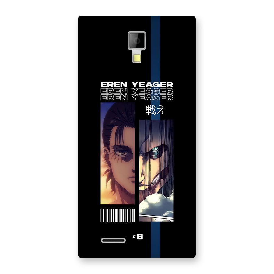 Eren Yeager Angry Back Case for Canvas Xpress A99