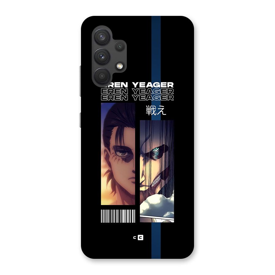 Eren Yeager Angry Back Case for Galaxy A32