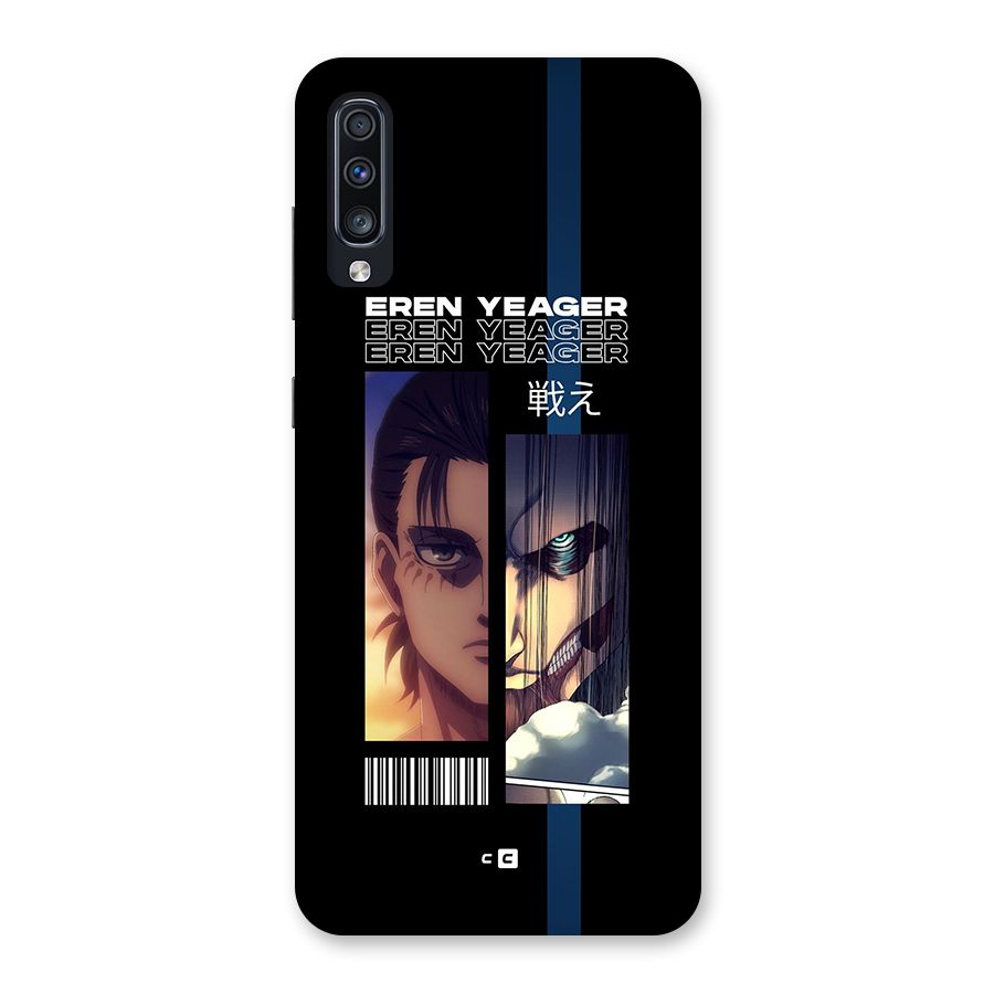 Eren Yeager Angry Back Case for Galaxy A70