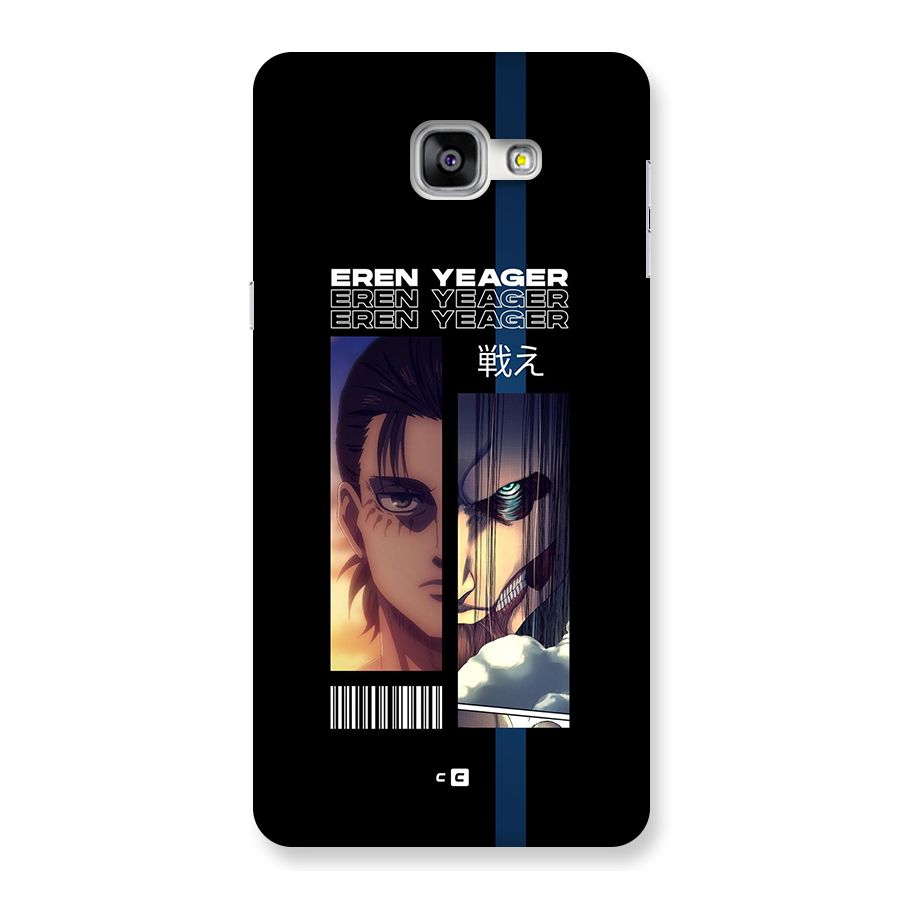 Eren Yeager Angry Back Case for Galaxy A9