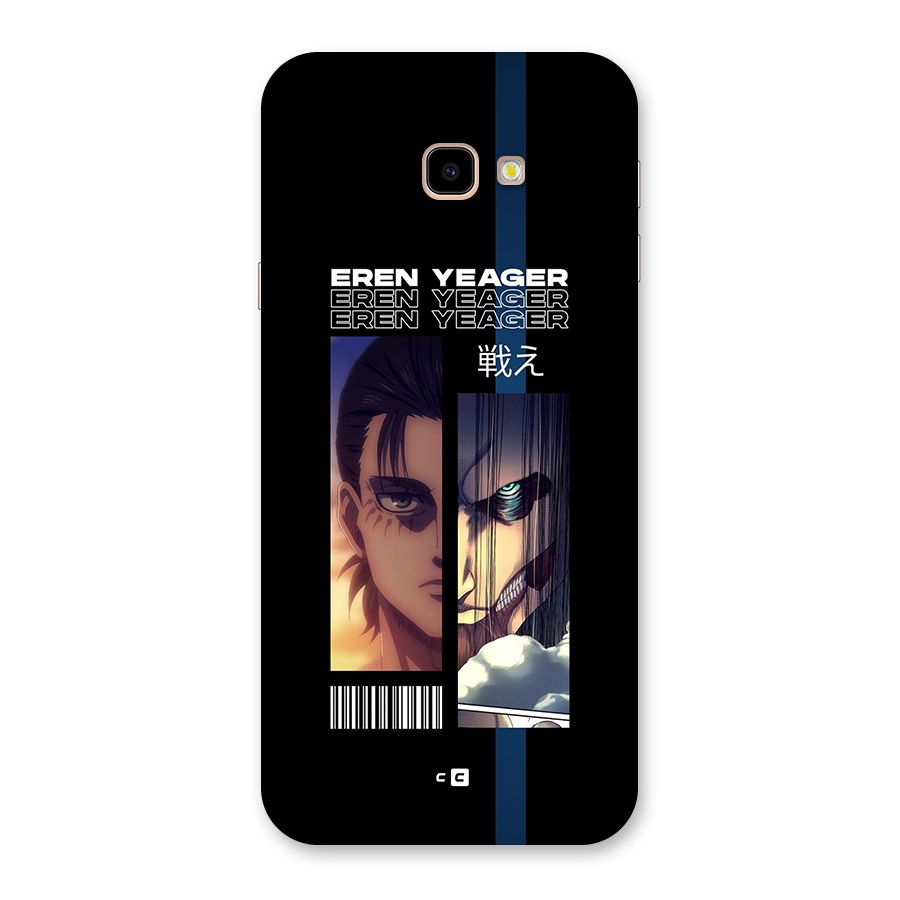 Eren Yeager Angry Back Case for Galaxy J4 Plus