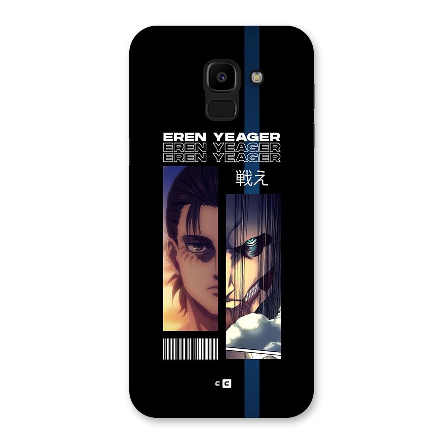 Eren Yeager Angry Back Case for Galaxy J6