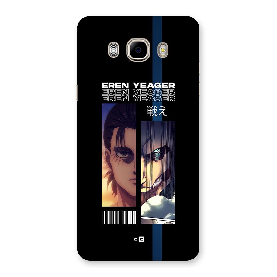 Eren Yeager Angry Back Case for Galaxy J7 2016