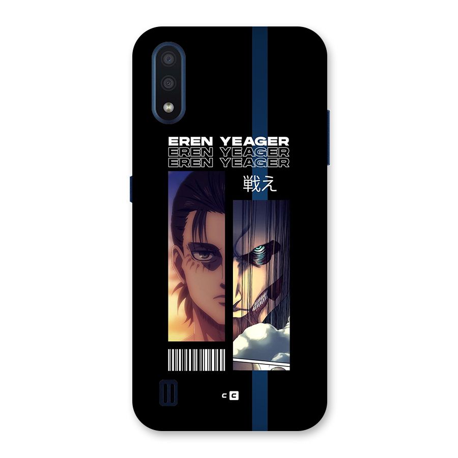 Eren Yeager Angry Back Case for Galaxy M01