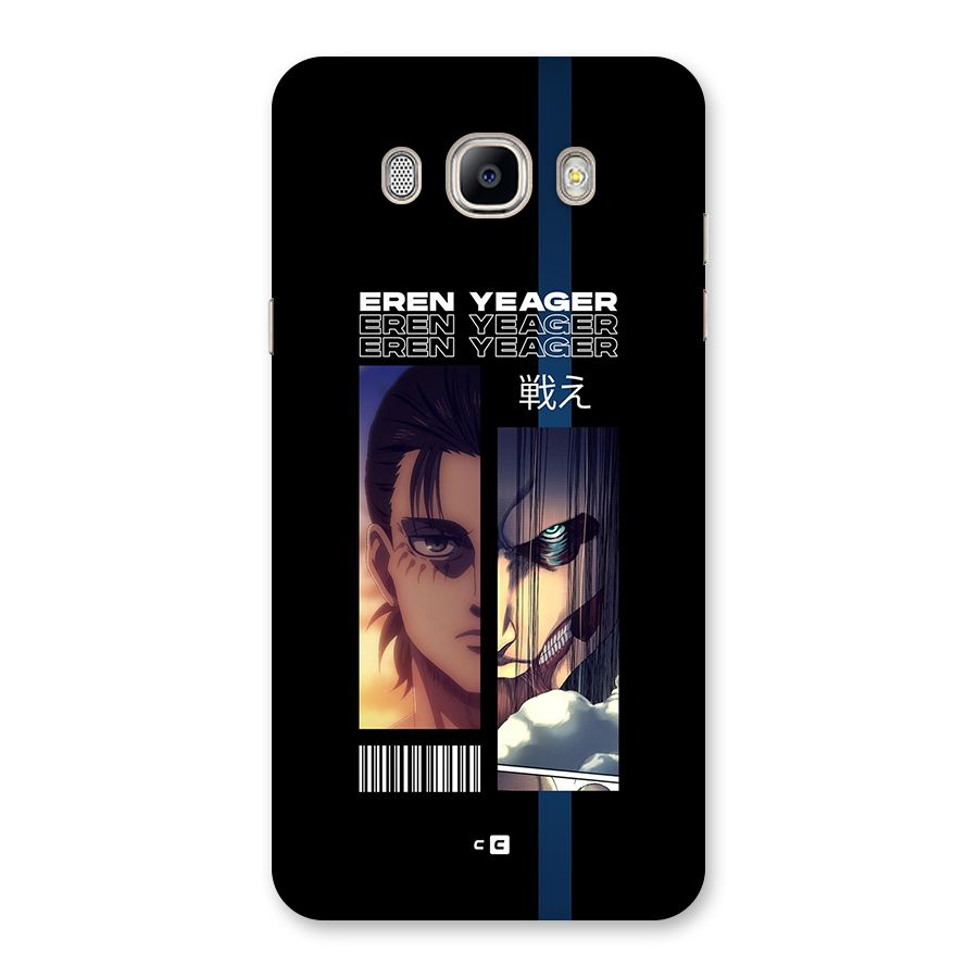 Eren Yeager Angry Back Case for Galaxy On8