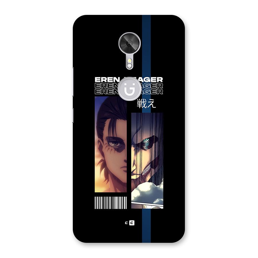 Eren Yeager Angry Back Case for Gionee A1