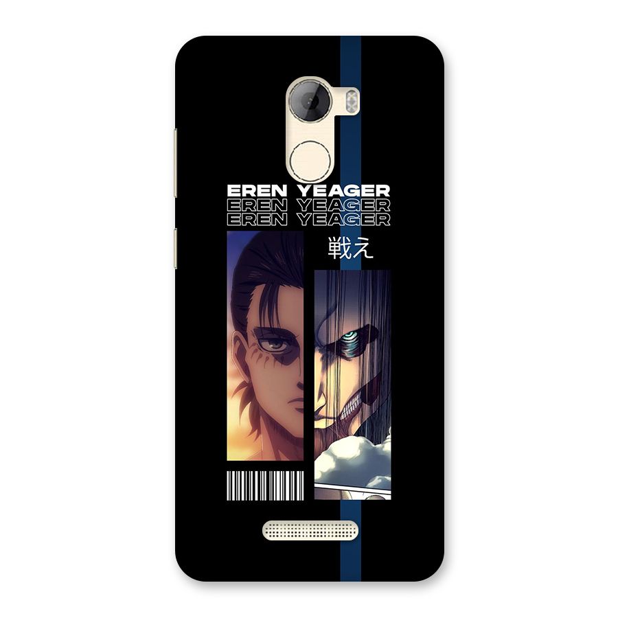 Eren Yeager Angry Back Case for Gionee A1 LIte