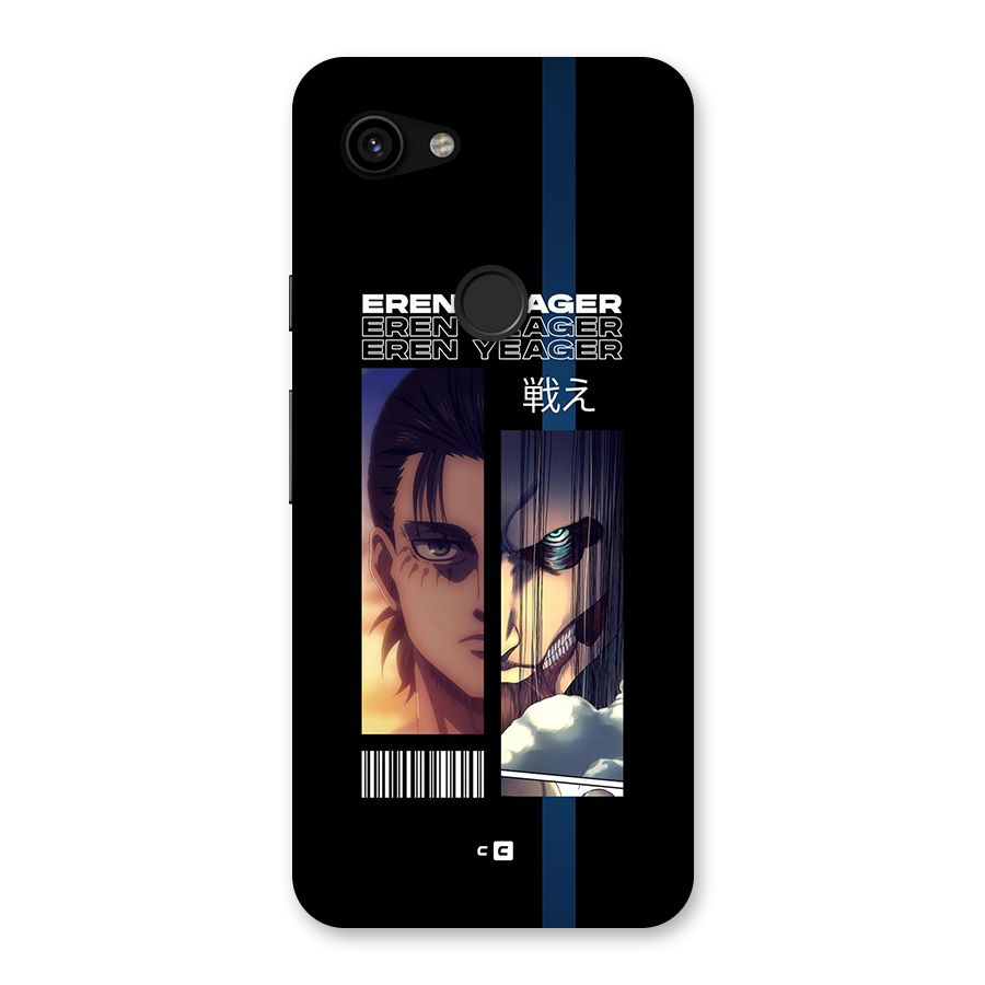 Eren Yeager Angry Back Case for Google Pixel 3a