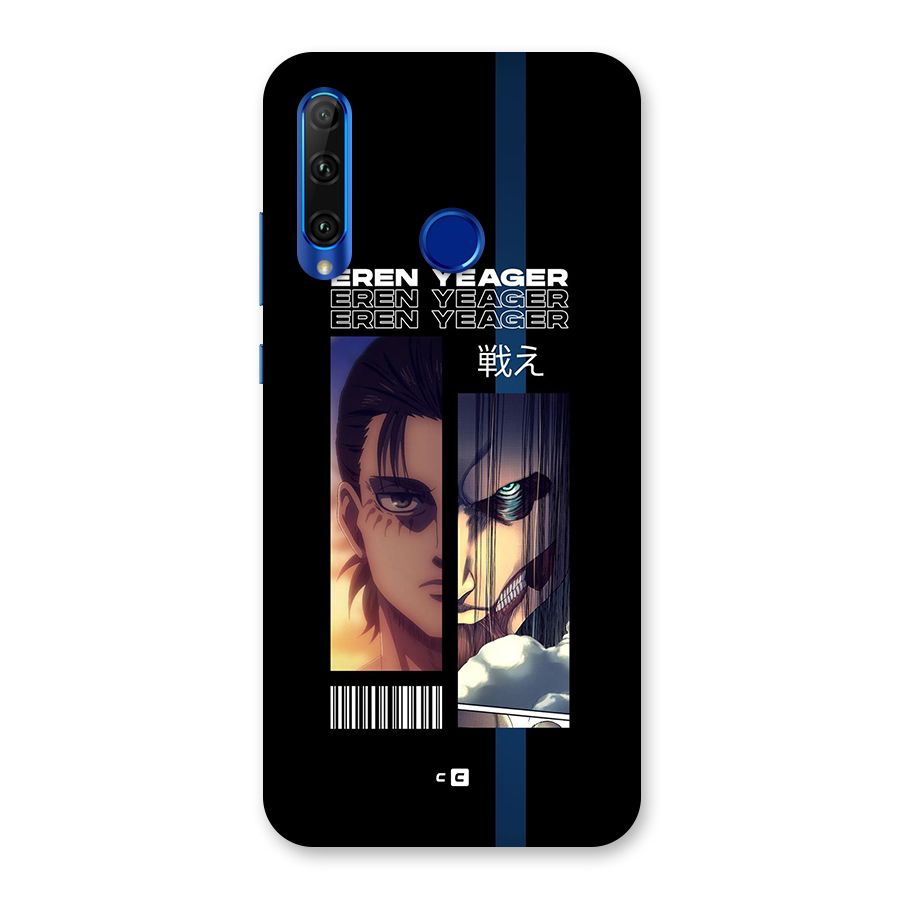 Eren Yeager Angry Back Case for Honor 20i