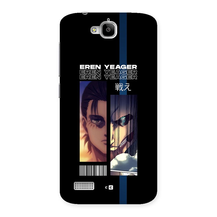 Eren Yeager Angry Back Case for Honor Holly