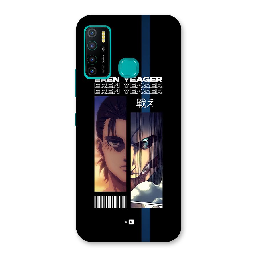 Eren Yeager Angry Back Case for Infinix Hot 9 Pro