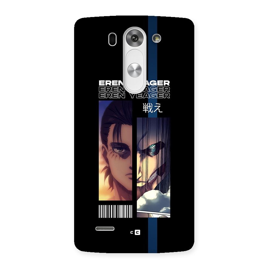 Eren Yeager Angry Back Case for LG G3 Mini