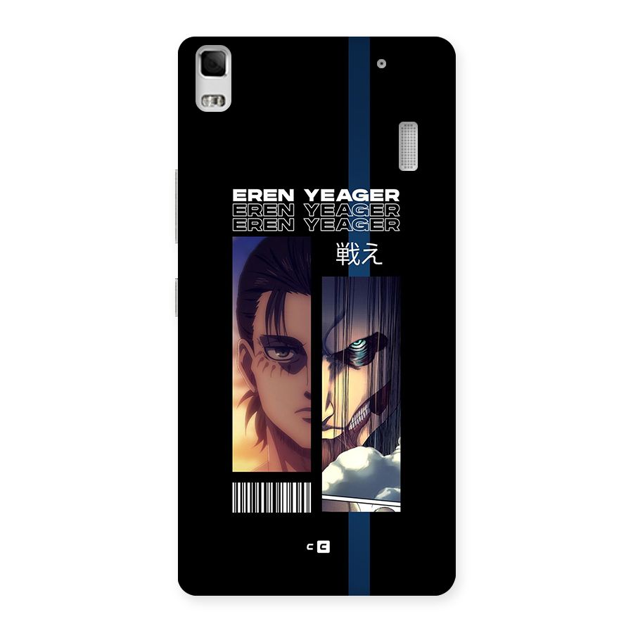 Eren Yeager Angry Back Case for Lenovo A7000