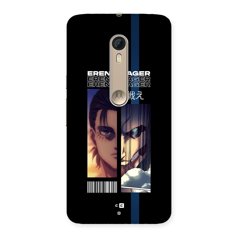 Eren Yeager Angry Back Case for Moto X Style