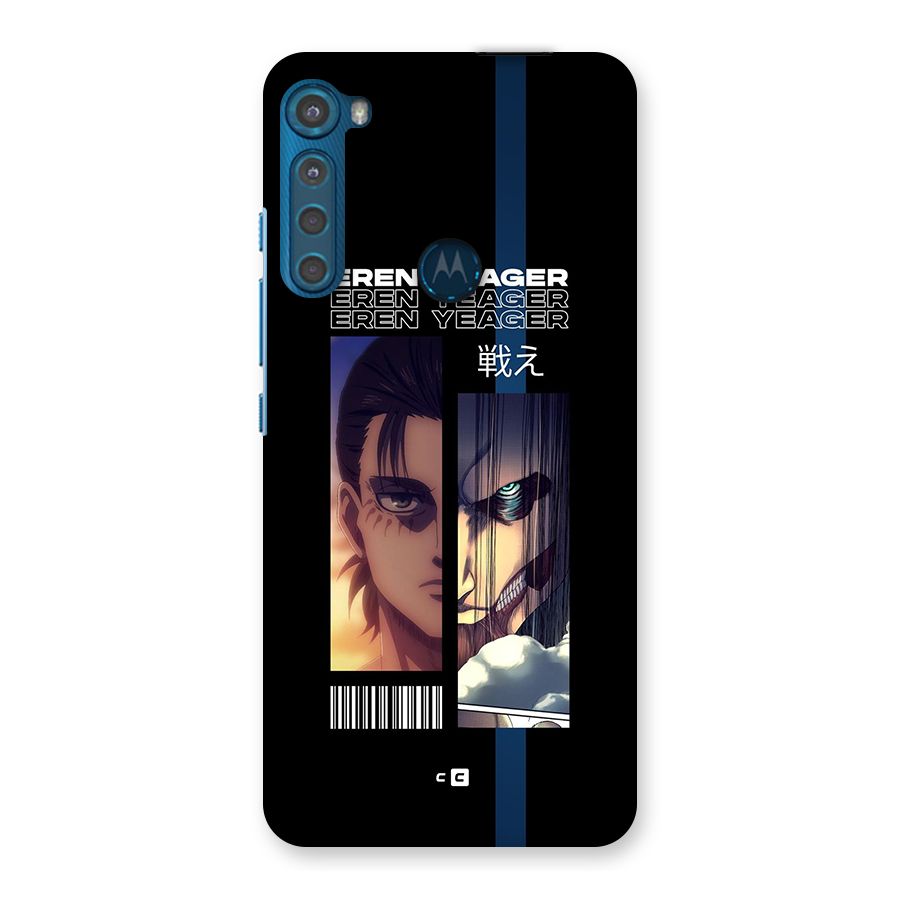 Eren Yeager Angry Back Case for Motorola One Fusion Plus