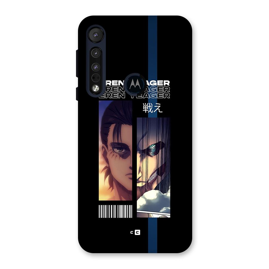 Eren Yeager Angry Back Case for Motorola One Macro