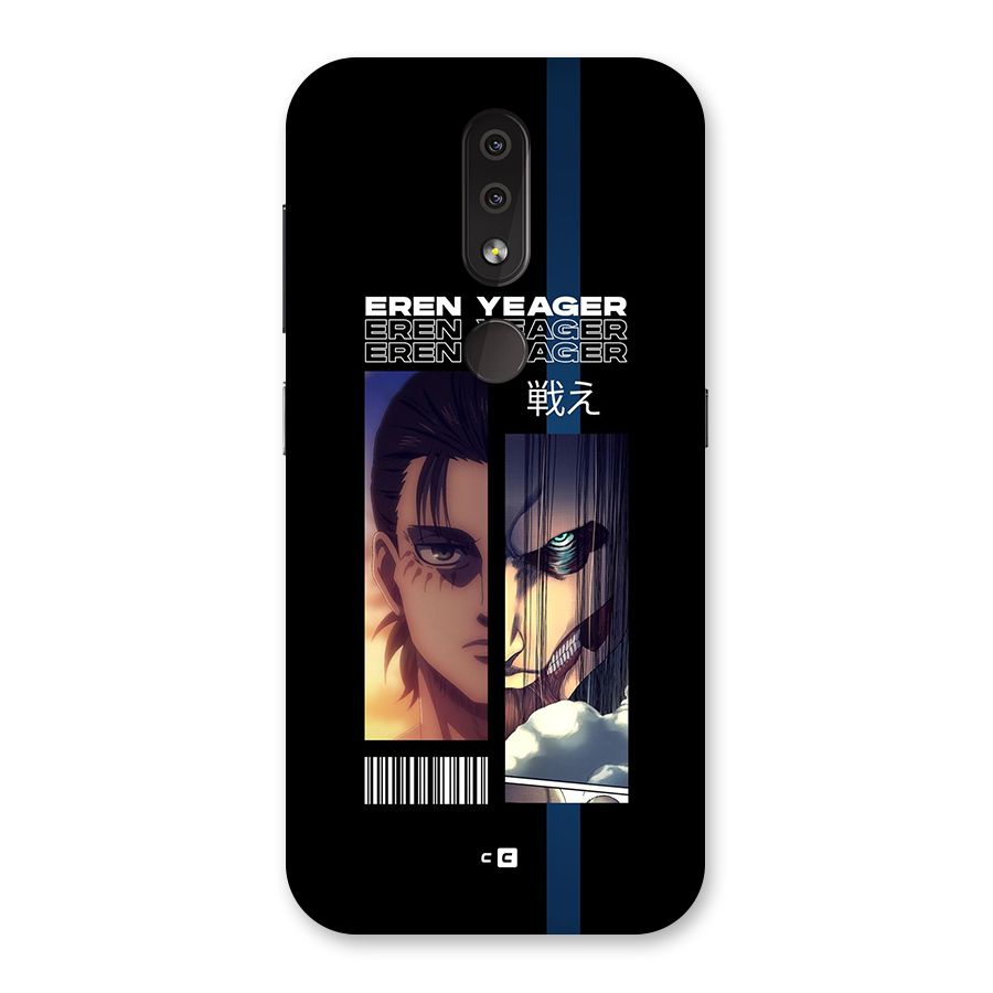 Eren Yeager Angry Back Case for Nokia 4.2