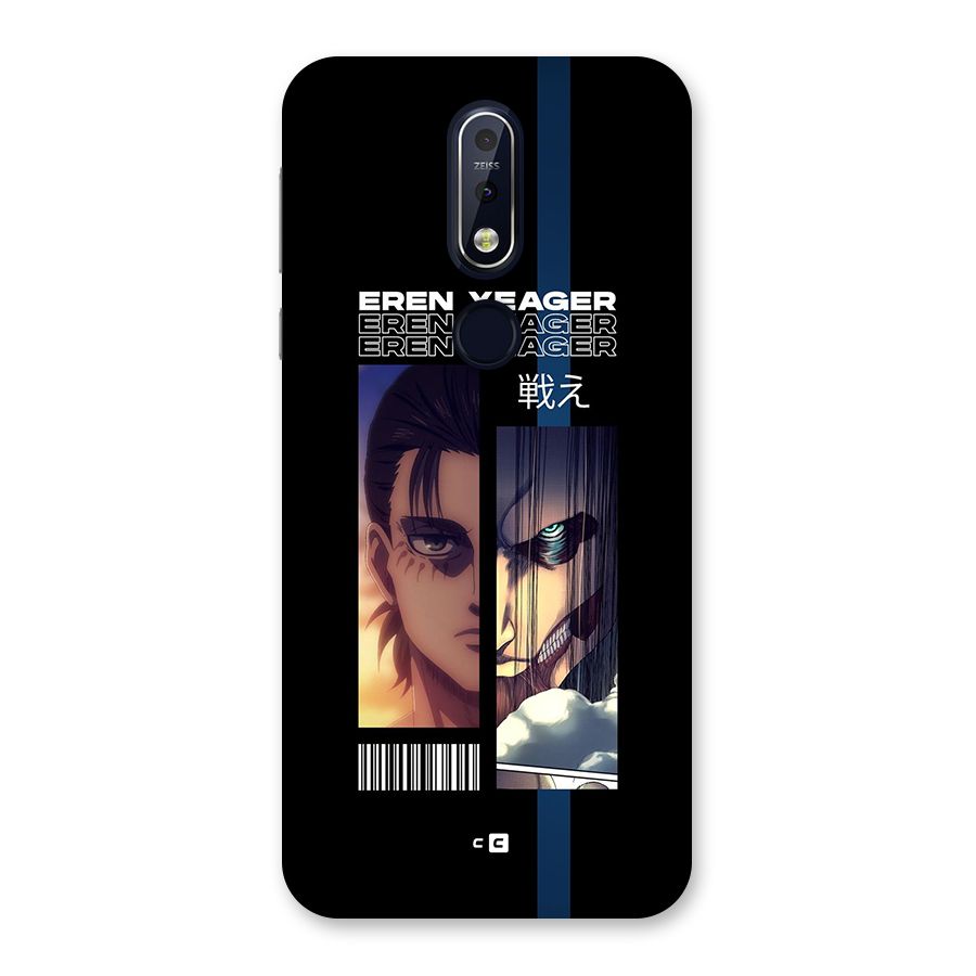 Eren Yeager Angry Back Case for Nokia 7.1