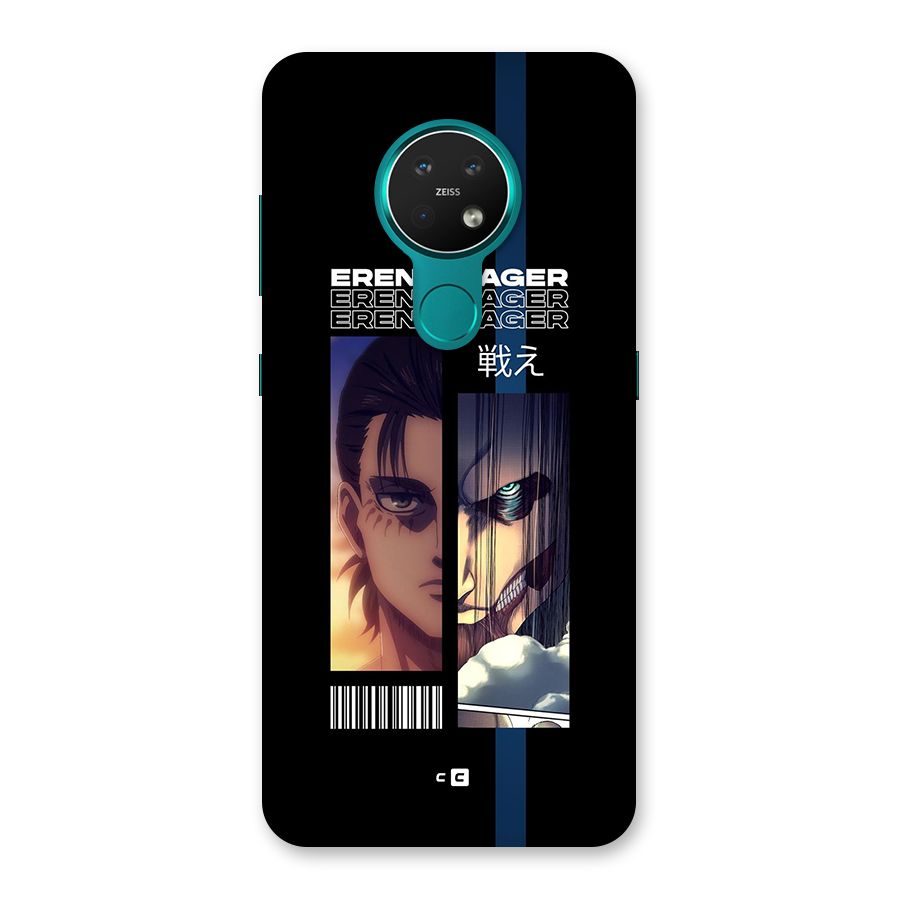 Eren Yeager Angry Back Case for Nokia 7.2