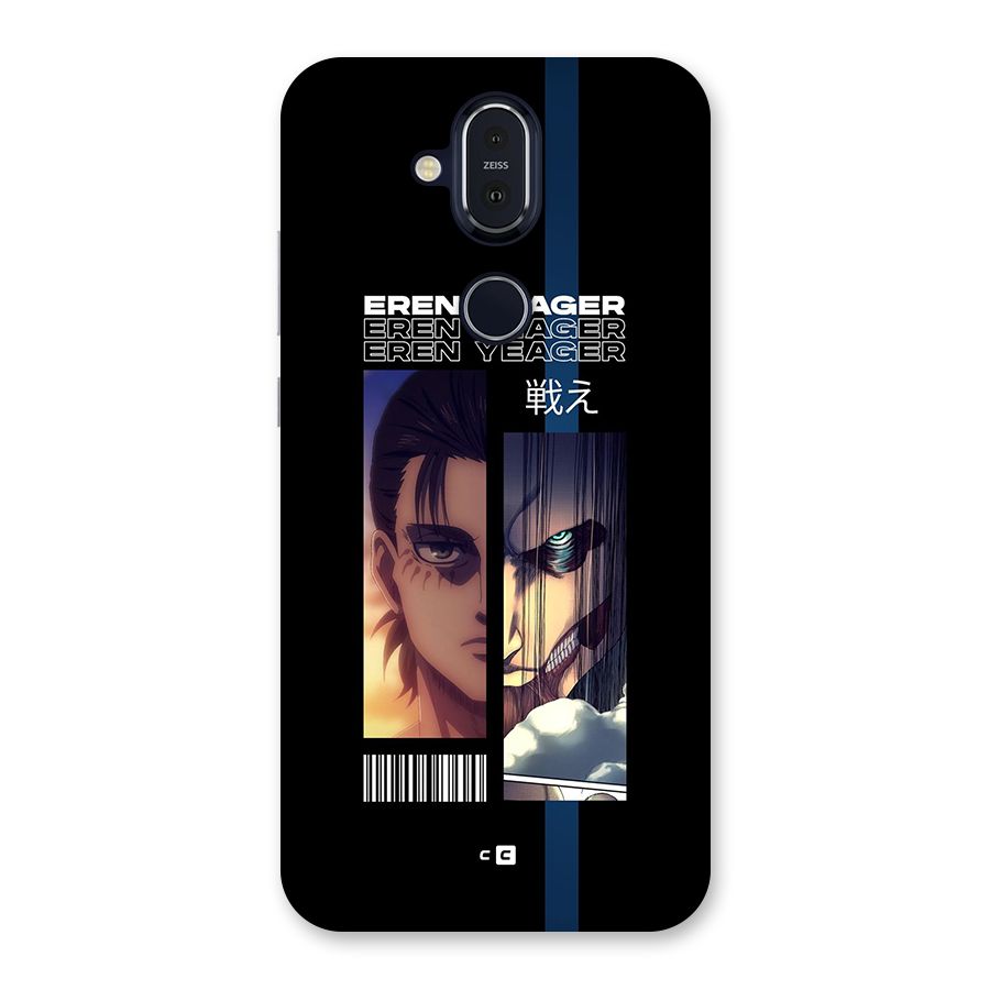 Eren Yeager Angry Back Case for Nokia 8.1