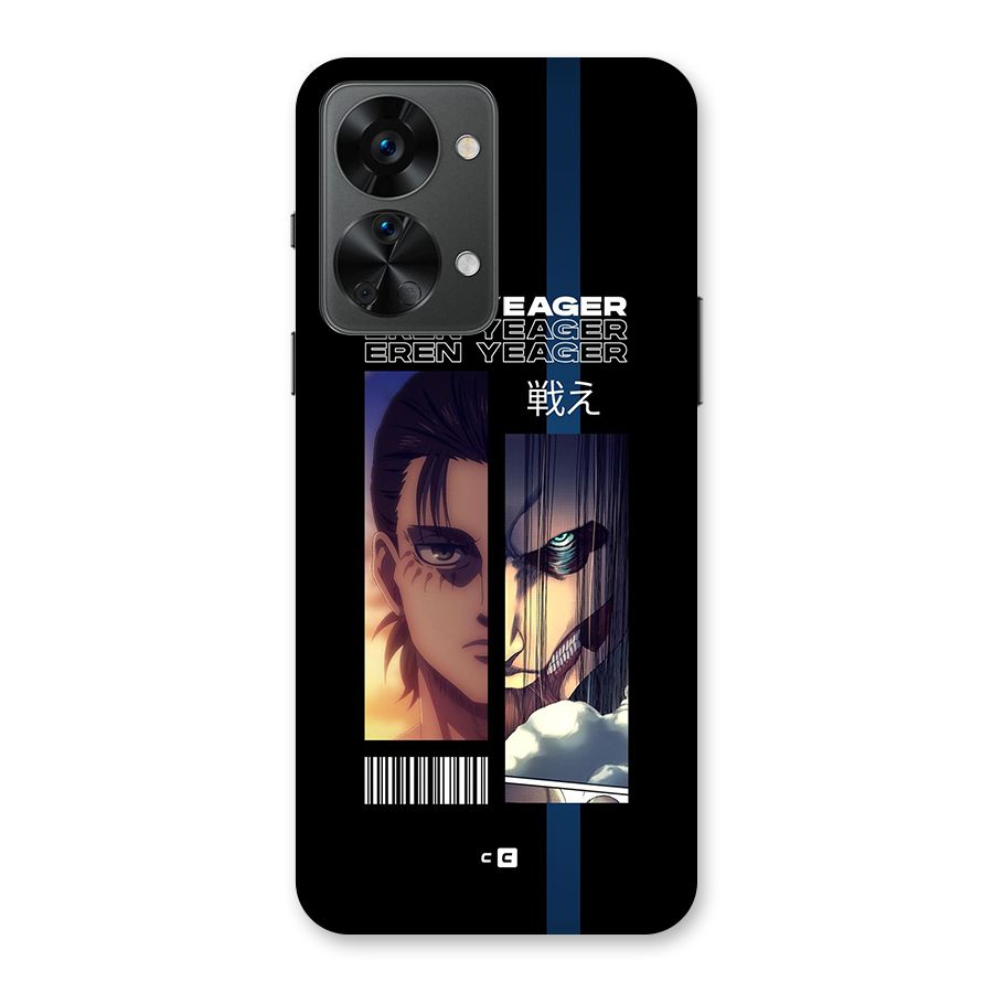 Eren Yeager Angry Back Case for OnePlus Nord 2T