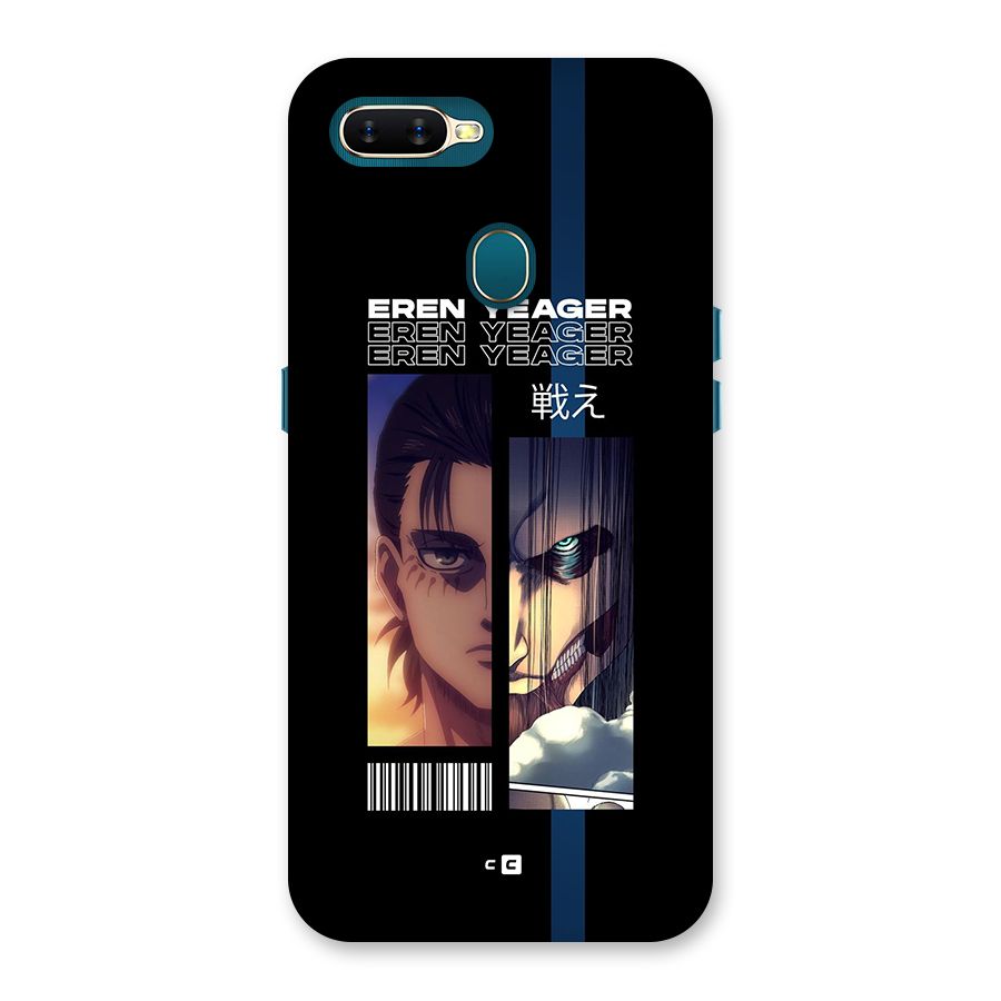 Eren Yeager Angry Back Case for Oppo A11k