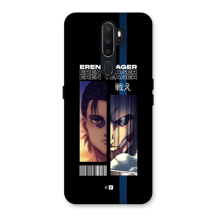 Eren Yeager Angry Back Case for Oppo A5 (2020)