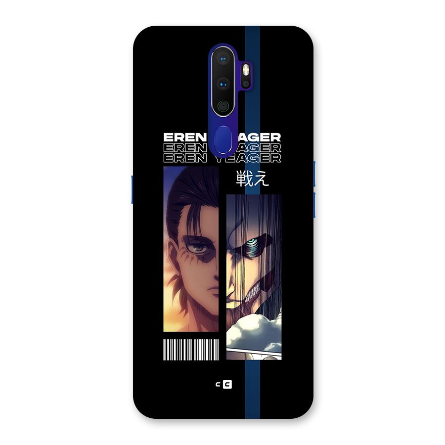 Eren Yeager Angry Back Case for Oppo A9 (2020)