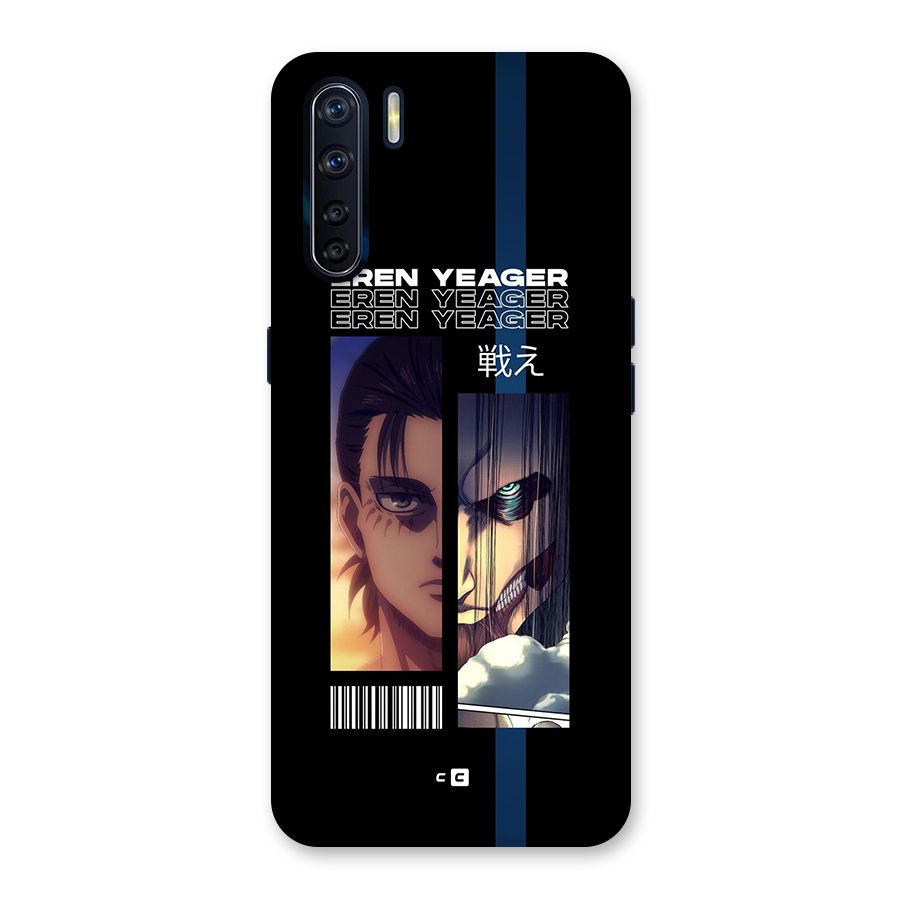 Eren Yeager Angry Back Case for Oppo F15