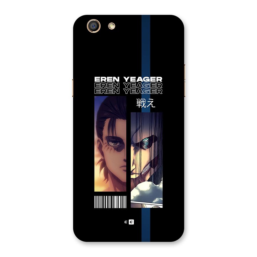Eren Yeager Angry Back Case for Oppo F3
