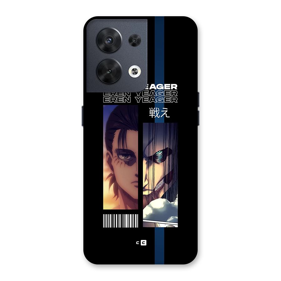 Eren Yeager Angry Back Case for Oppo Reno8 5G