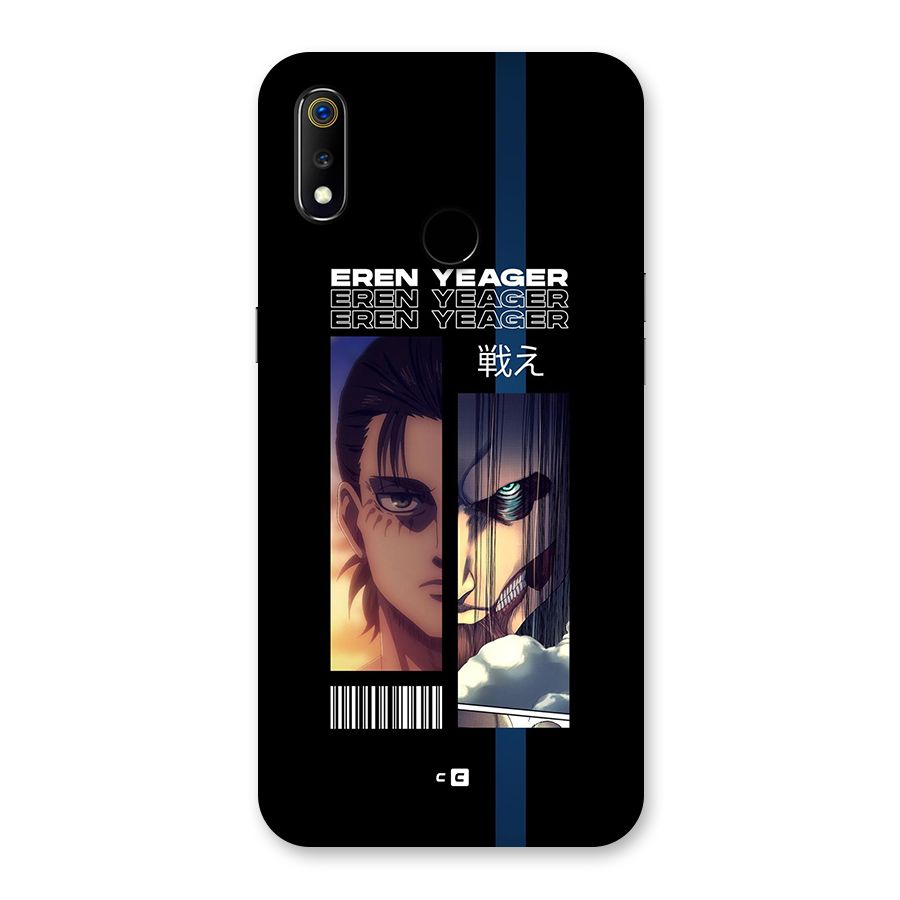 Eren Yeager Angry Back Case for Realme 3