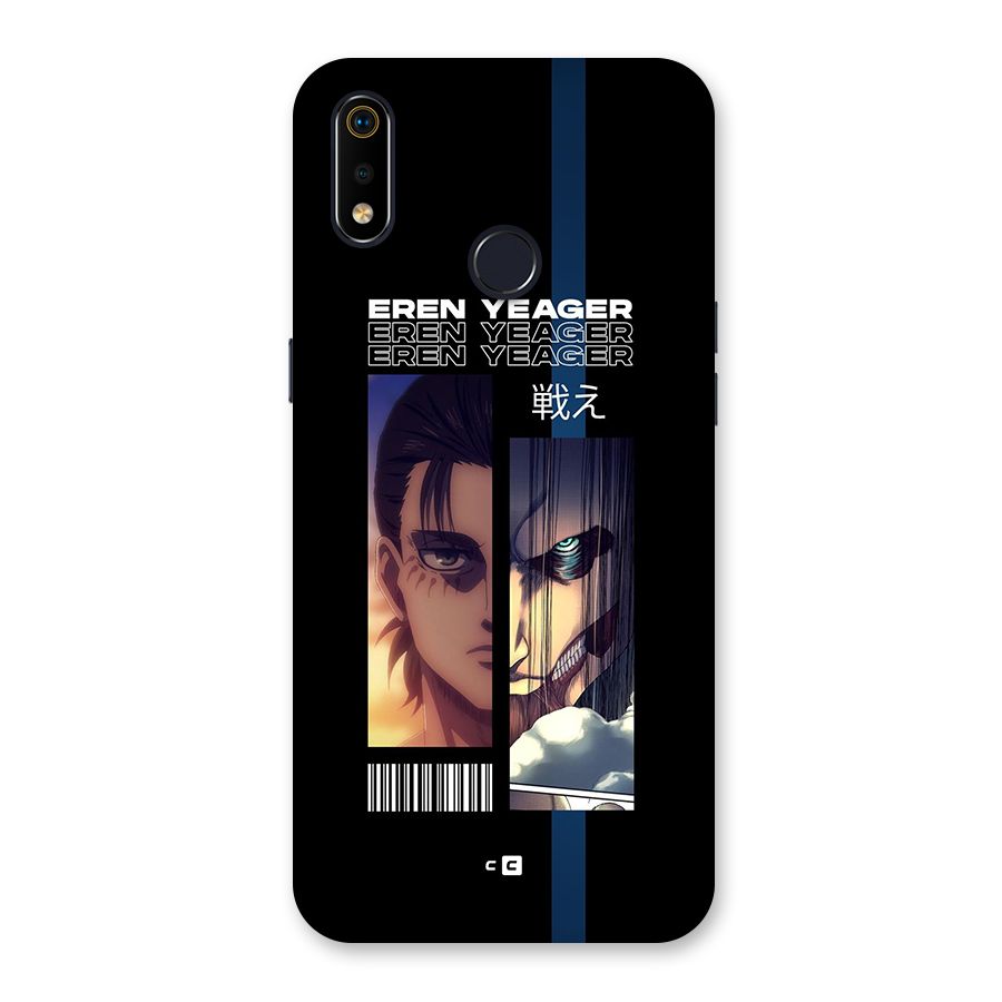 Eren Yeager Angry Back Case for Realme 3i