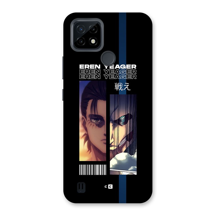 Eren Yeager Angry Back Case for Realme C21