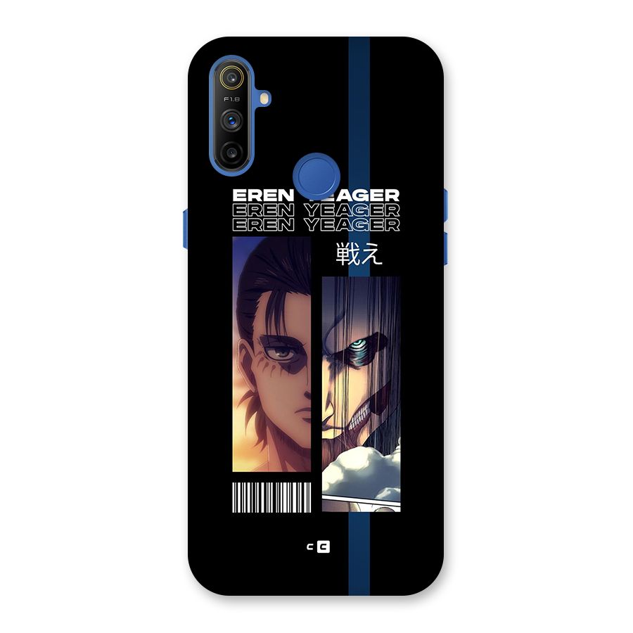Eren Yeager Angry Back Case for Realme Narzo 10A