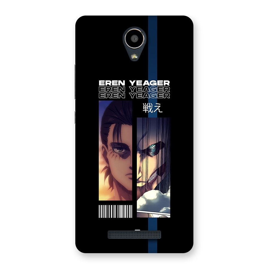 Eren Yeager Angry Back Case for Redmi Note 2