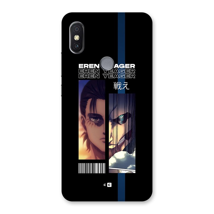 Eren Yeager Angry Back Case for Redmi Y2