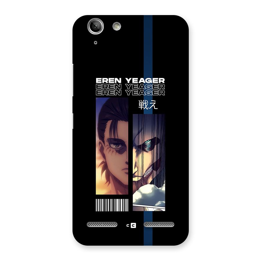 Eren Yeager Angry Back Case for Vibe K5