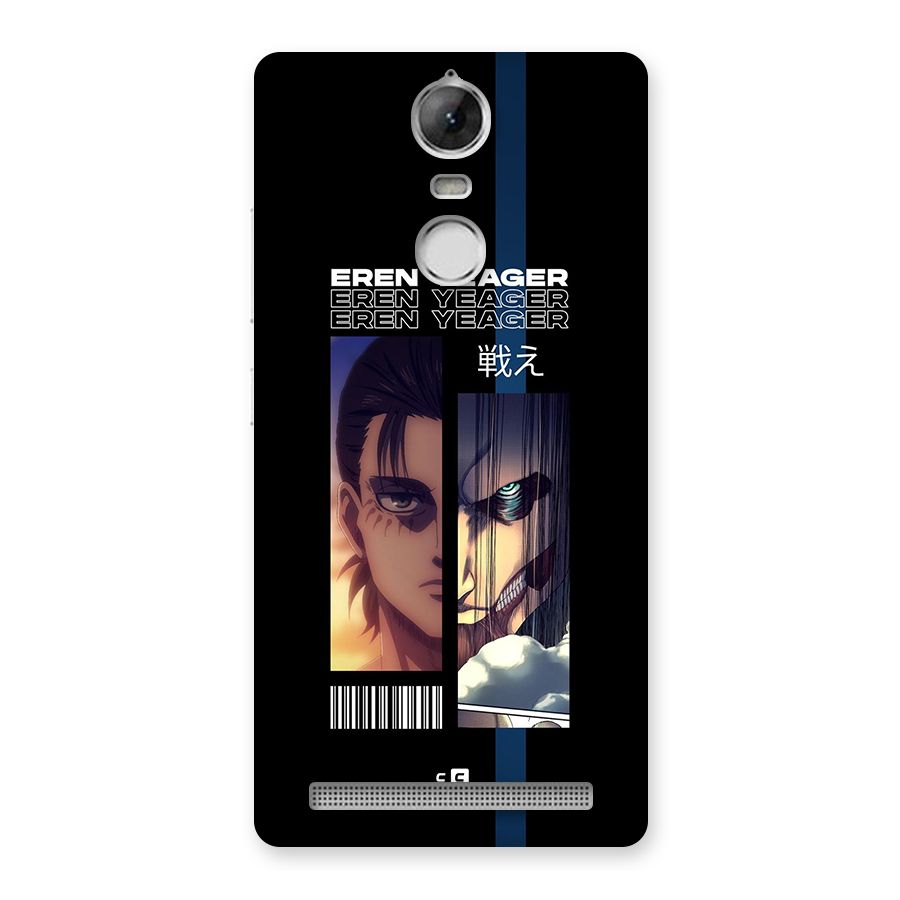 Eren Yeager Angry Back Case for Vibe K5 Note