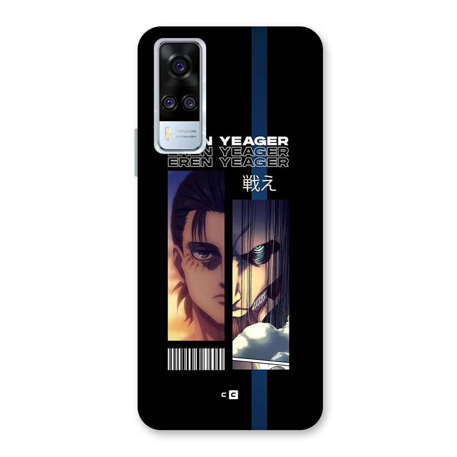 Eren Yeager Angry Back Case for Vivo Y31