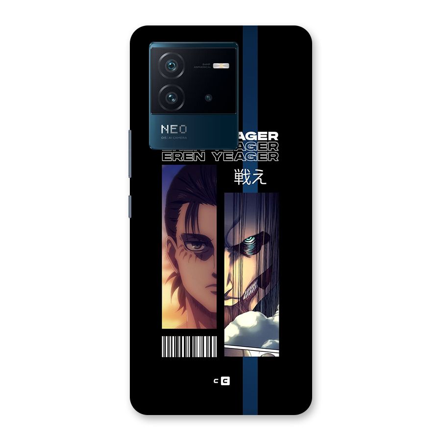 Eren Yeager Angry Back Case for Vivo iQOO Neo 6 5G