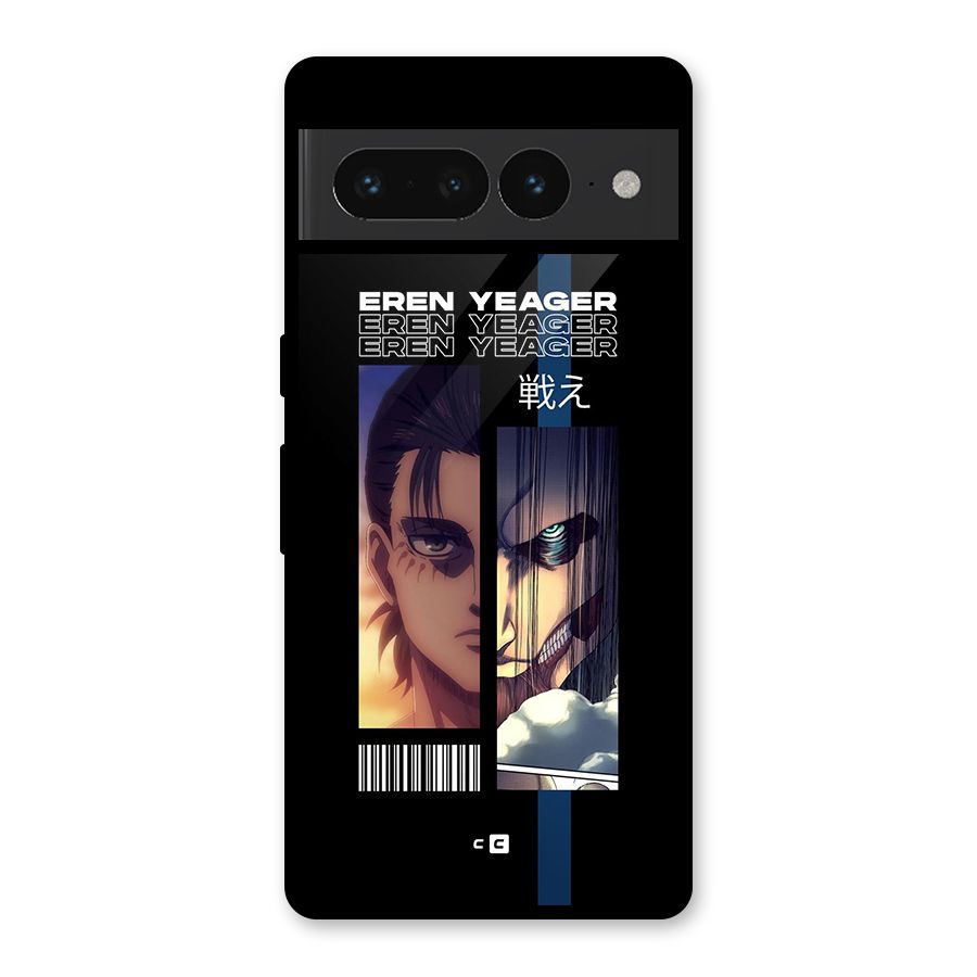 Eren Yeager Angry Glass Back Case for Google Pixel 7 Pro